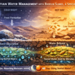 Martian water management with biofilm slimes, a speculation.